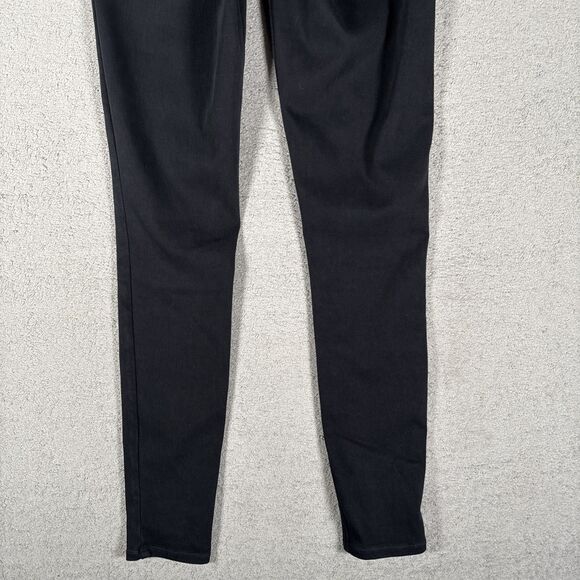 Spanx Jeggings Women’s Size M Black Skinny Stretch Pull On Jean Leggings Pockets - Picture 10 of 11
